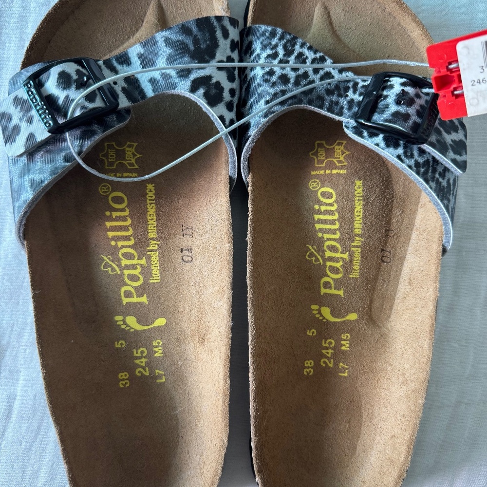 Birkenstock Papillio Leopard Print Sandals
